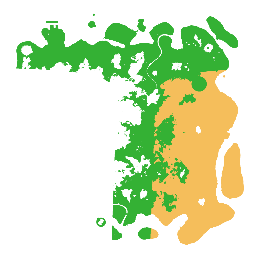 Biome Rust Map: Procedural Map, Size: 4500, Seed: 135641612