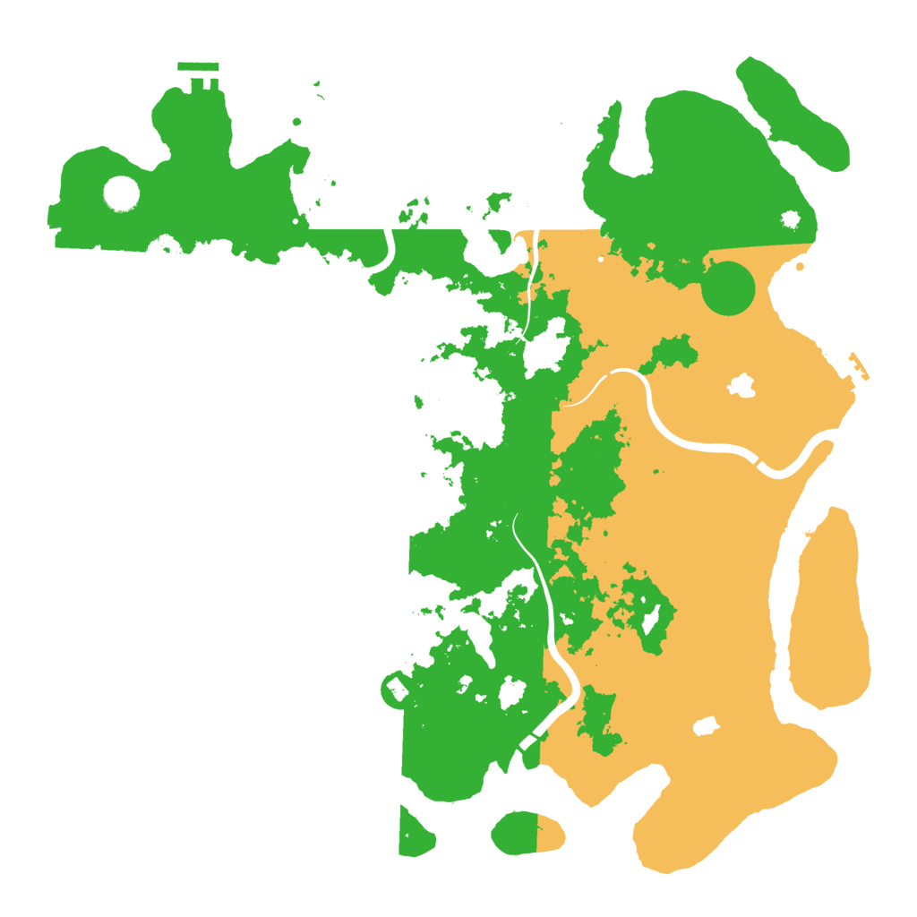 Biome Rust Map: Procedural Map, Size: 4500, Seed: 135641612