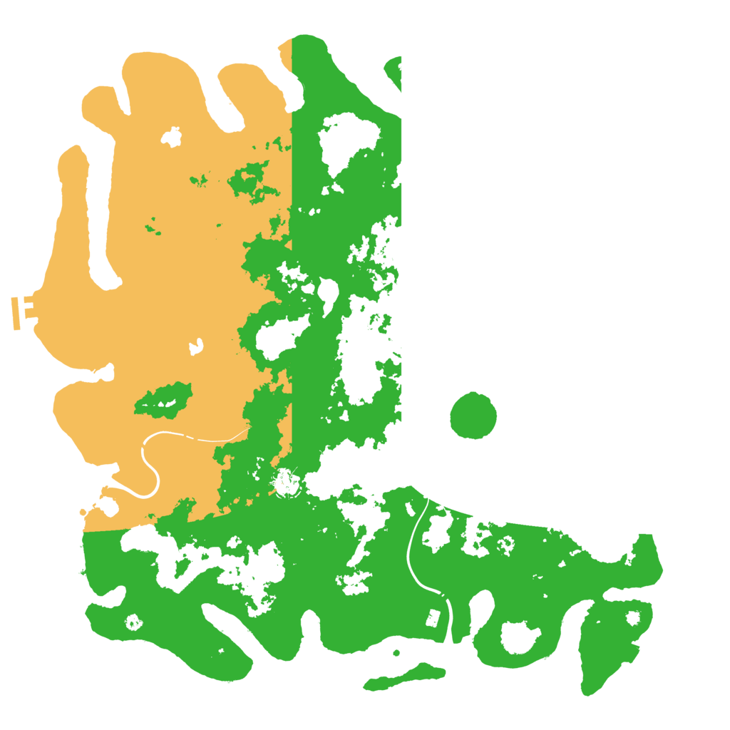 Biome Rust Map: Procedural Map, Size: 4500, Seed: 1208618004