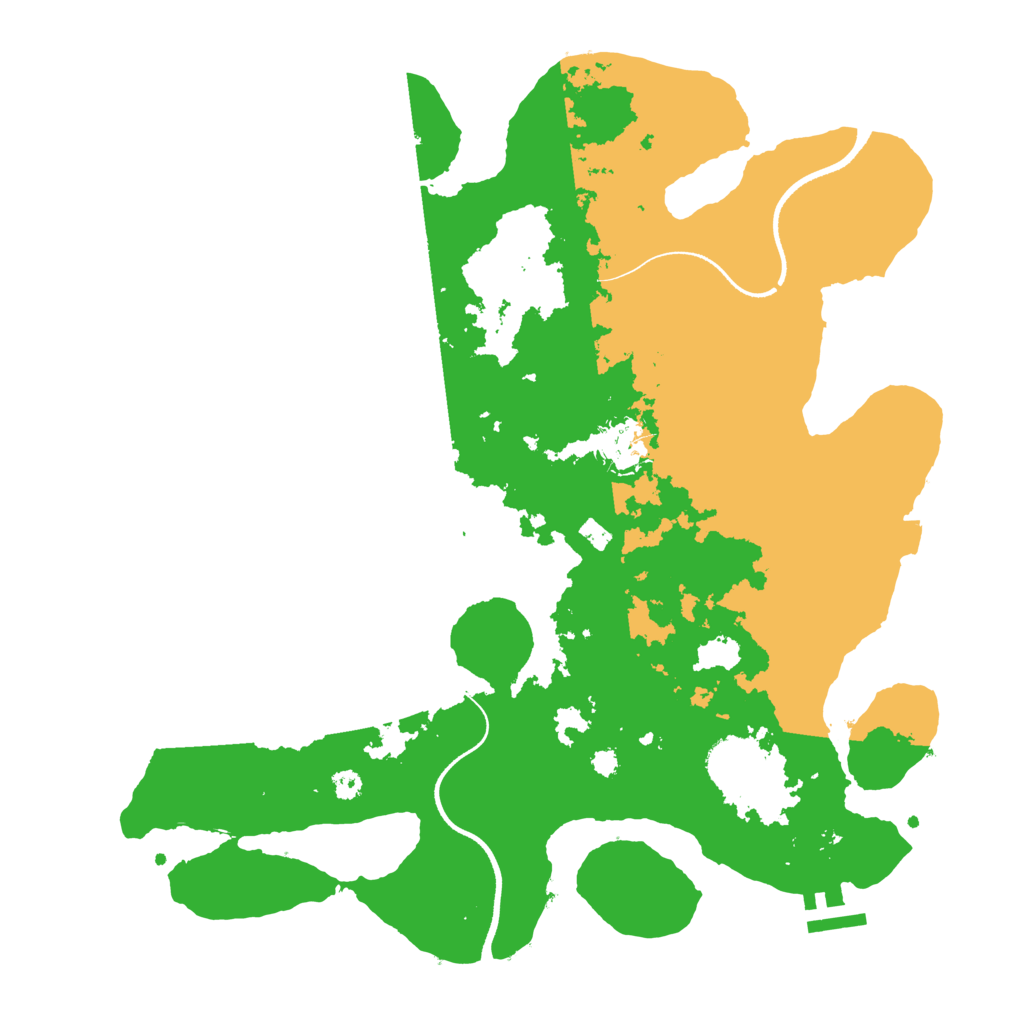 Biome Rust Map: Procedural Map, Size: 3500, Seed: 984889998