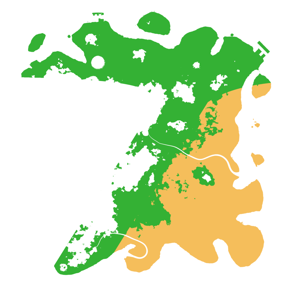 Biome Rust Map: Procedural Map, Size: 3900, Seed: 1117119121