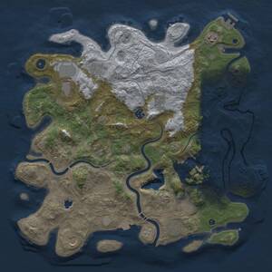 Thumbnail Rust Map: Procedural Map, Size: 4250, Seed: 33988812, 16 Monuments