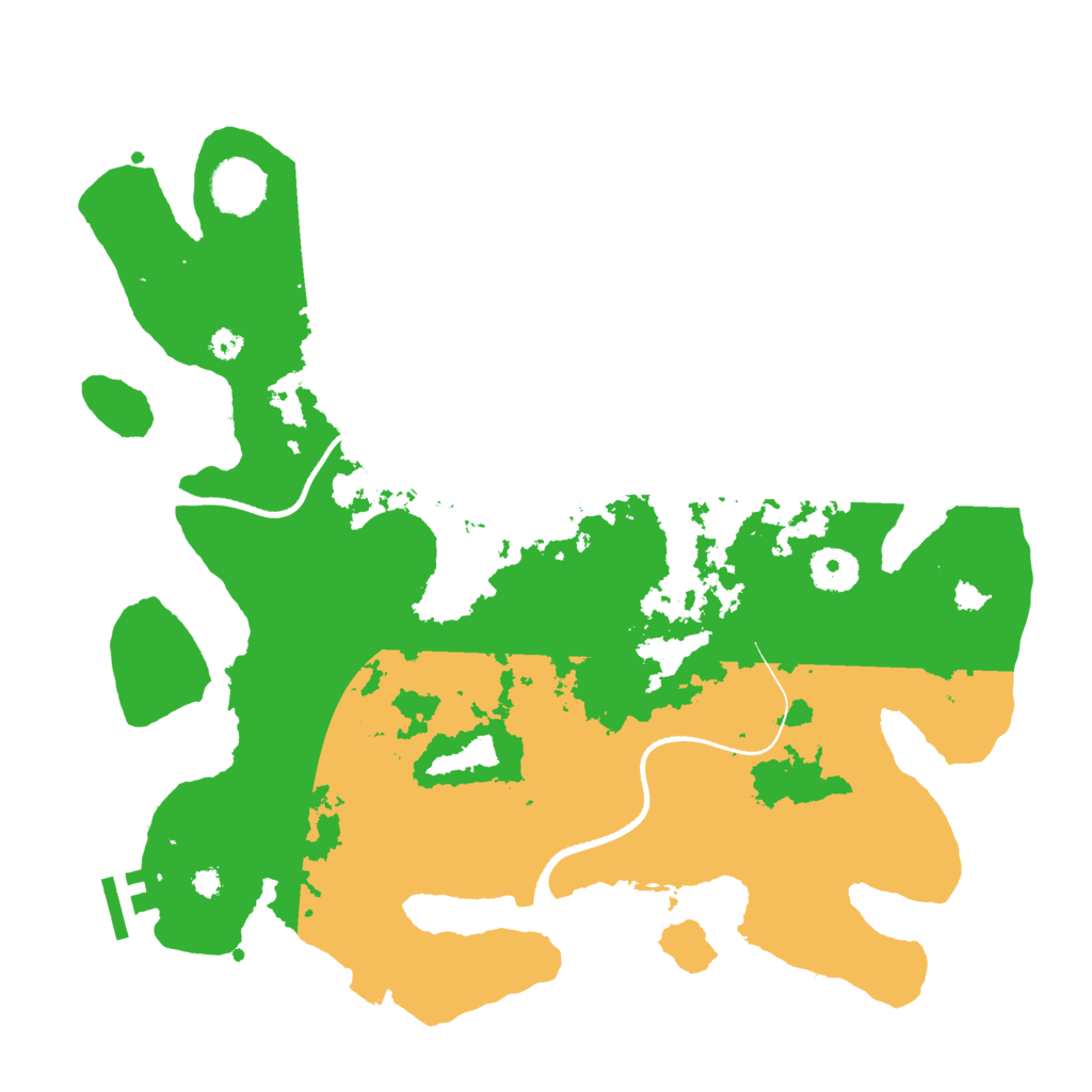 Biome Rust Map: Procedural Map, Size: 3500, Seed: 8251979