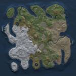 Thumbnail Rust Map: Procedural Map, Size: 3500, Seed: 1012458813, 13 Monuments