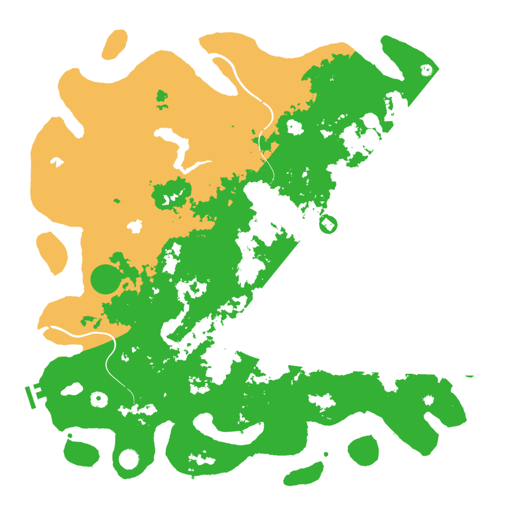 Biome Rust Map: Procedural Map, Size: 4500, Seed: 57805321