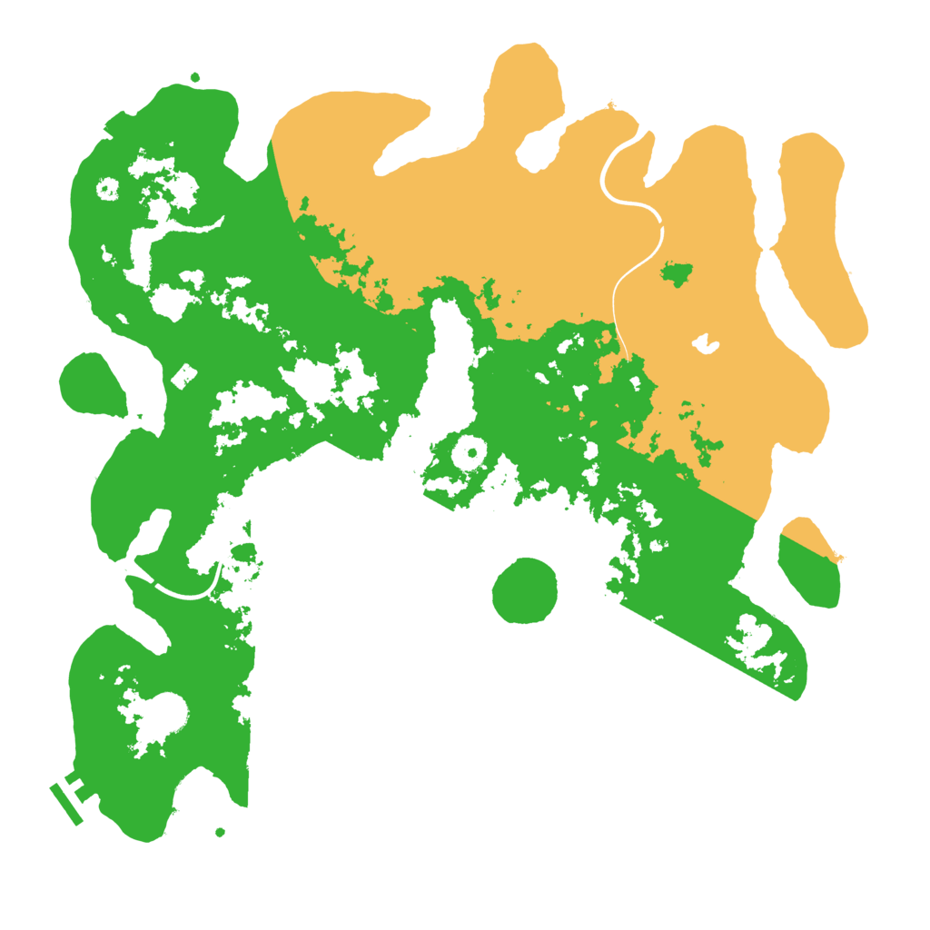 Biome Rust Map: Procedural Map, Size: 4000, Seed: 152025