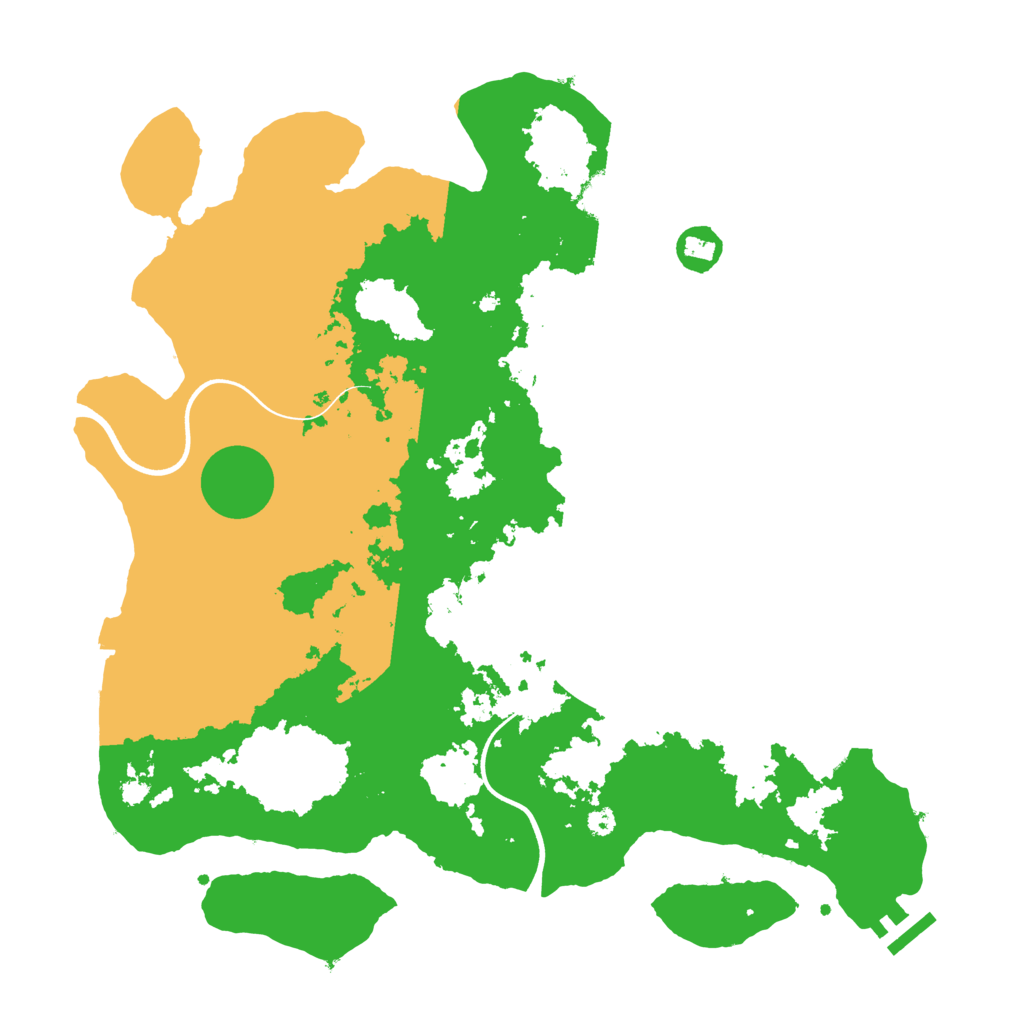 Biome Rust Map: Procedural Map, Size: 3700, Seed: 1859037534