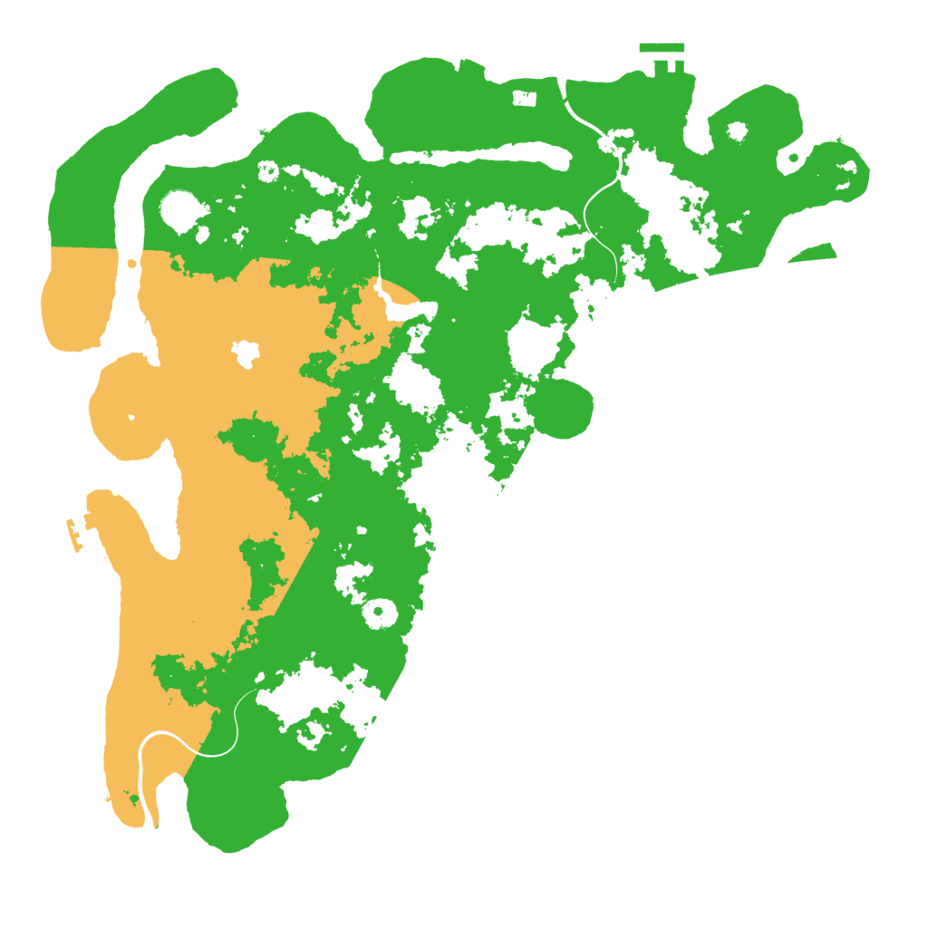Biome Rust Map: Procedural Map, Size: 4200, Seed: 487561