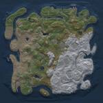 Thumbnail Rust Map: Procedural Map, Size: 4200, Seed: 487561, 14 Monuments