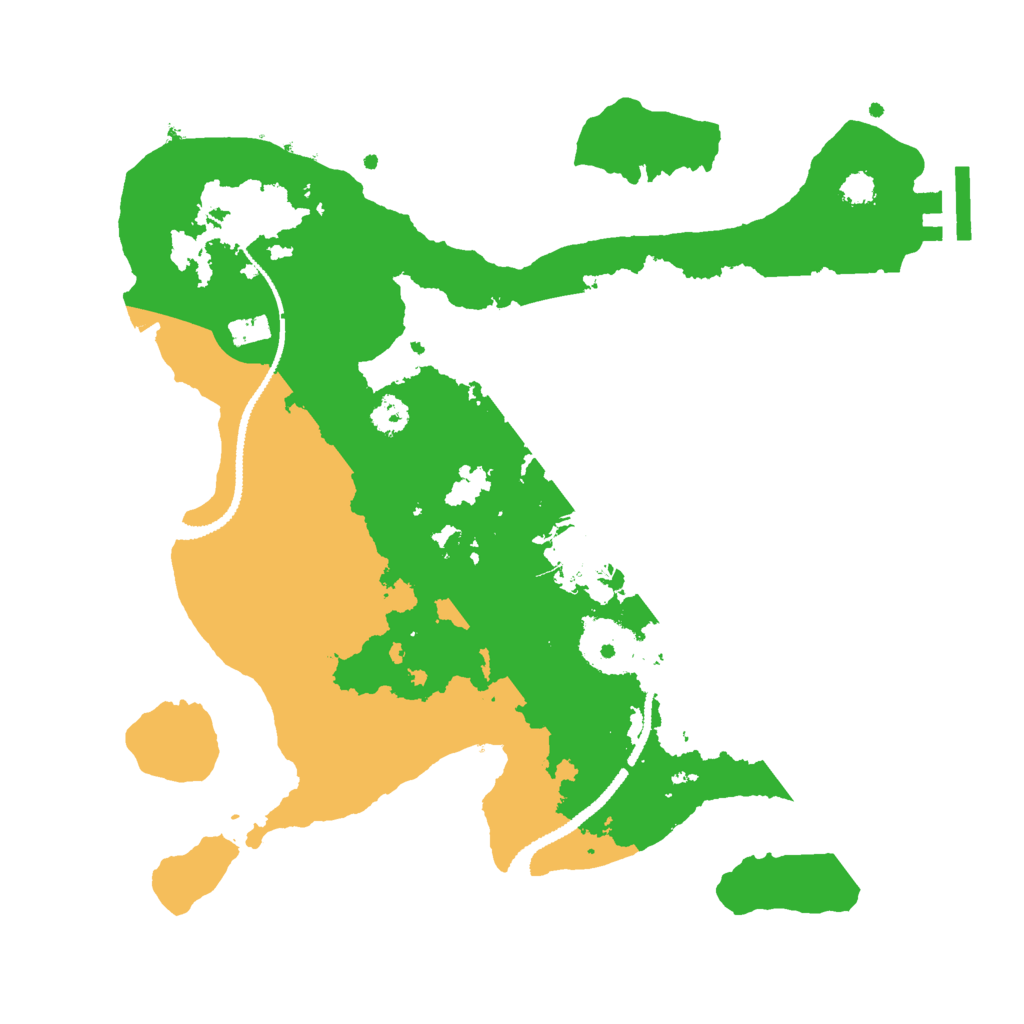 Biome Rust Map: Procedural Map, Size: 2800, Seed: 389051692