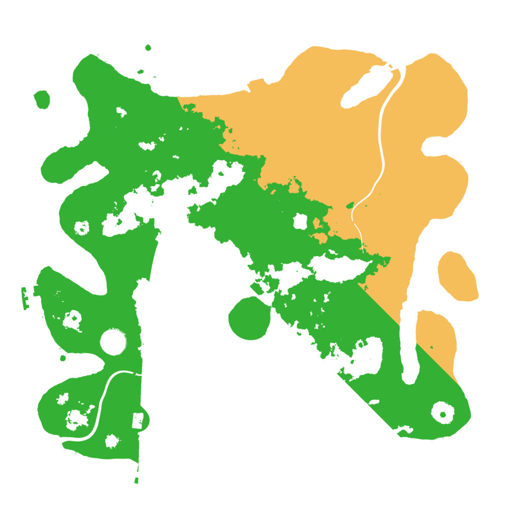 Biome Rust Map: Procedural Map, Size: 3500, Seed: 534844414