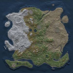 Thumbnail Rust Map: Procedural Map, Size: 3994, Seed: 1441133105, 16 Monuments