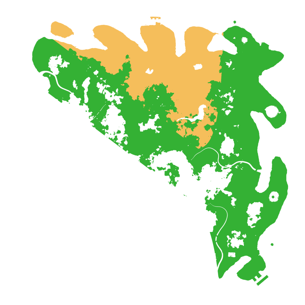 Biome Rust Map: Procedural Map, Size: 4500, Seed: 970039751