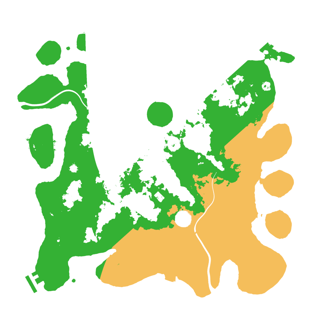 Biome Rust Map: Procedural Map, Size: 3500, Seed: 1641843211