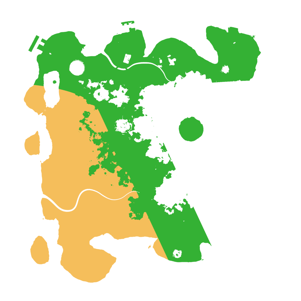 Biome Rust Map: Procedural Map, Size: 3500, Seed: 56667