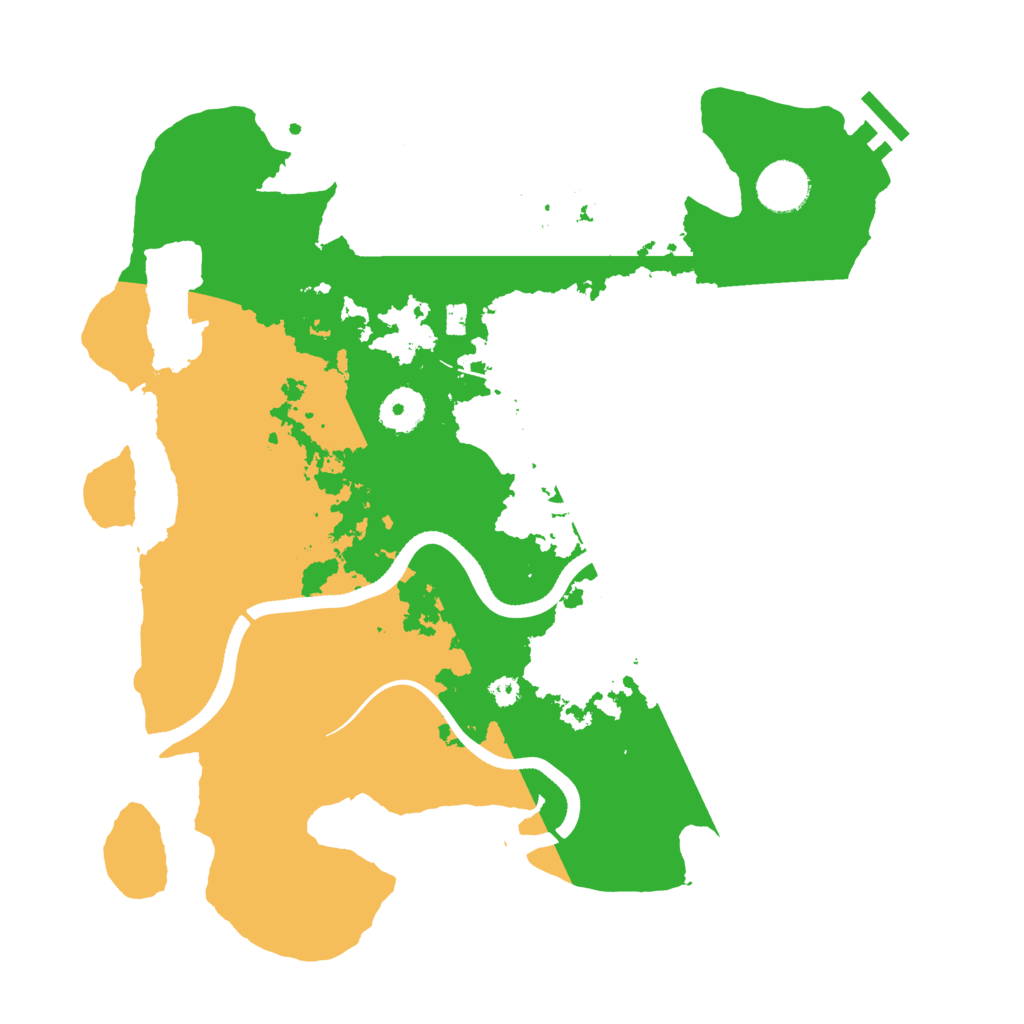 Biome Rust Map: Procedural Map, Size: 3500, Seed: 56667