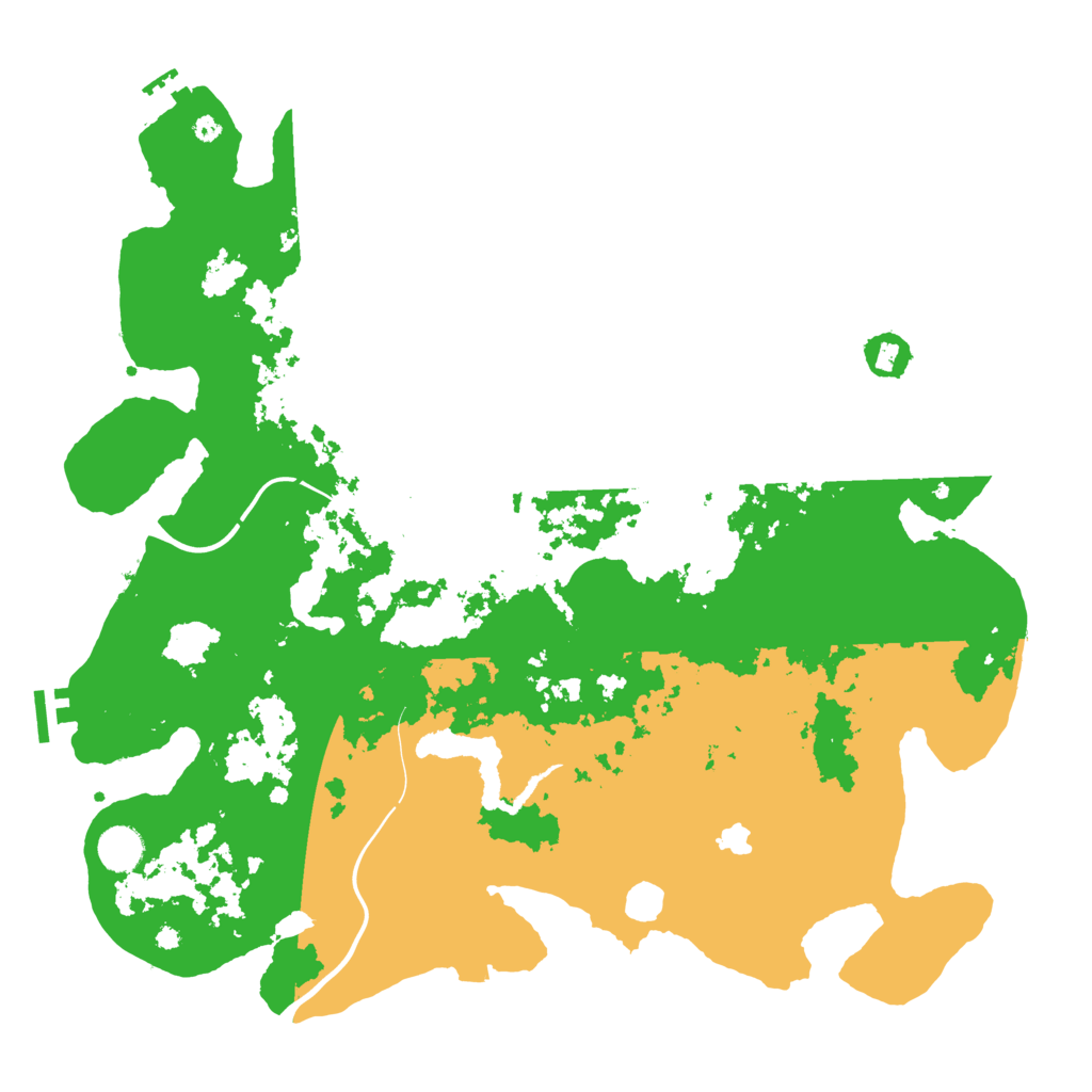 Biome Rust Map: Procedural Map, Size: 4200, Seed: 11111