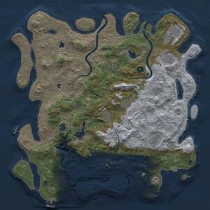 Thumbnail Rust Map: Procedural Map, Size: 4800, Seed: 902698394, 17 Monuments