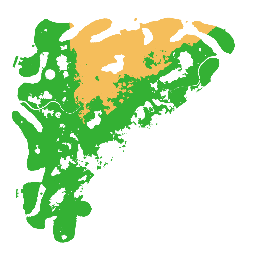 Biome Rust Map: Procedural Map, Size: 4500, Seed: 764043648