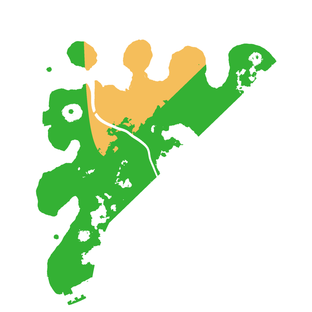 Biome Rust Map: Procedural Map, Size: 2500, Seed: 1204941076