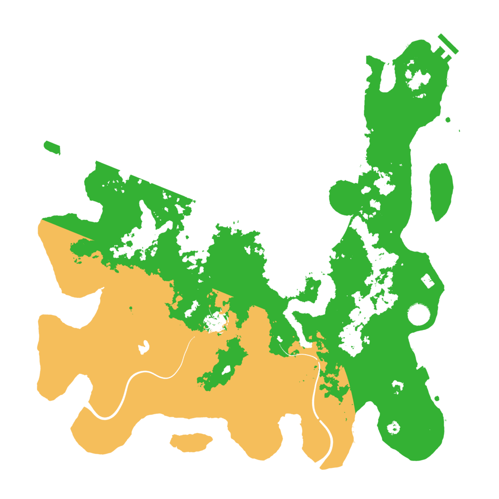 Biome Rust Map: Procedural Map, Size: 4000, Seed: 21684