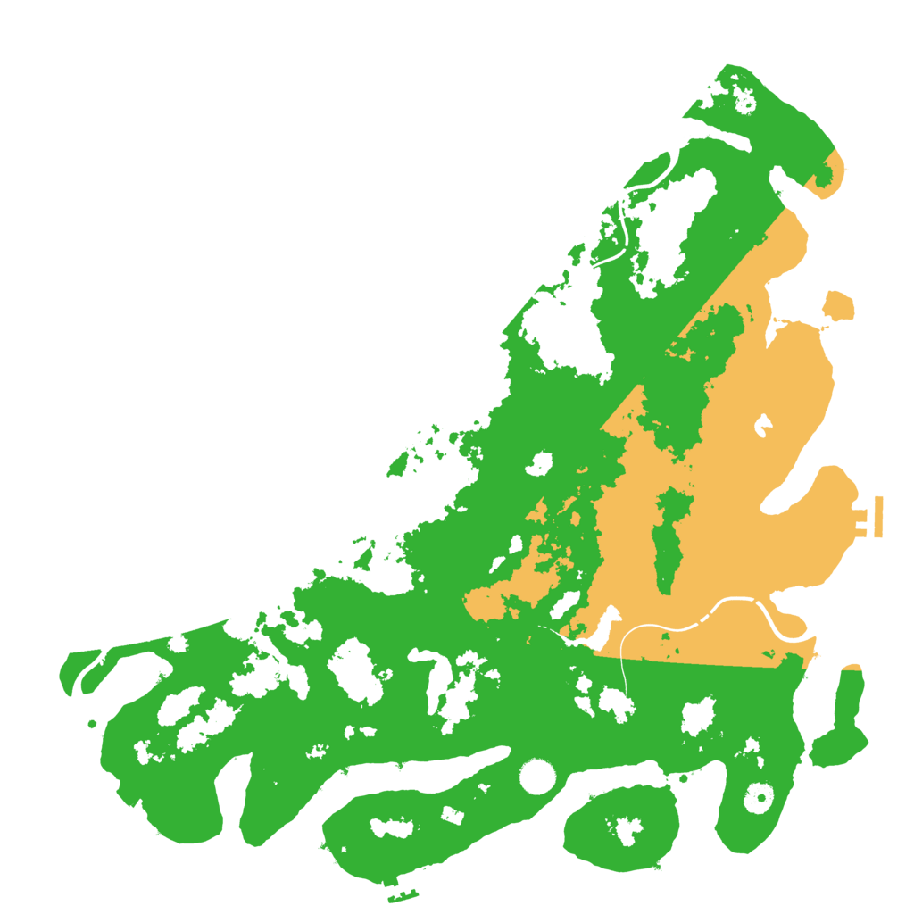 Biome Rust Map: Procedural Map, Size: 4500, Seed: 38277909