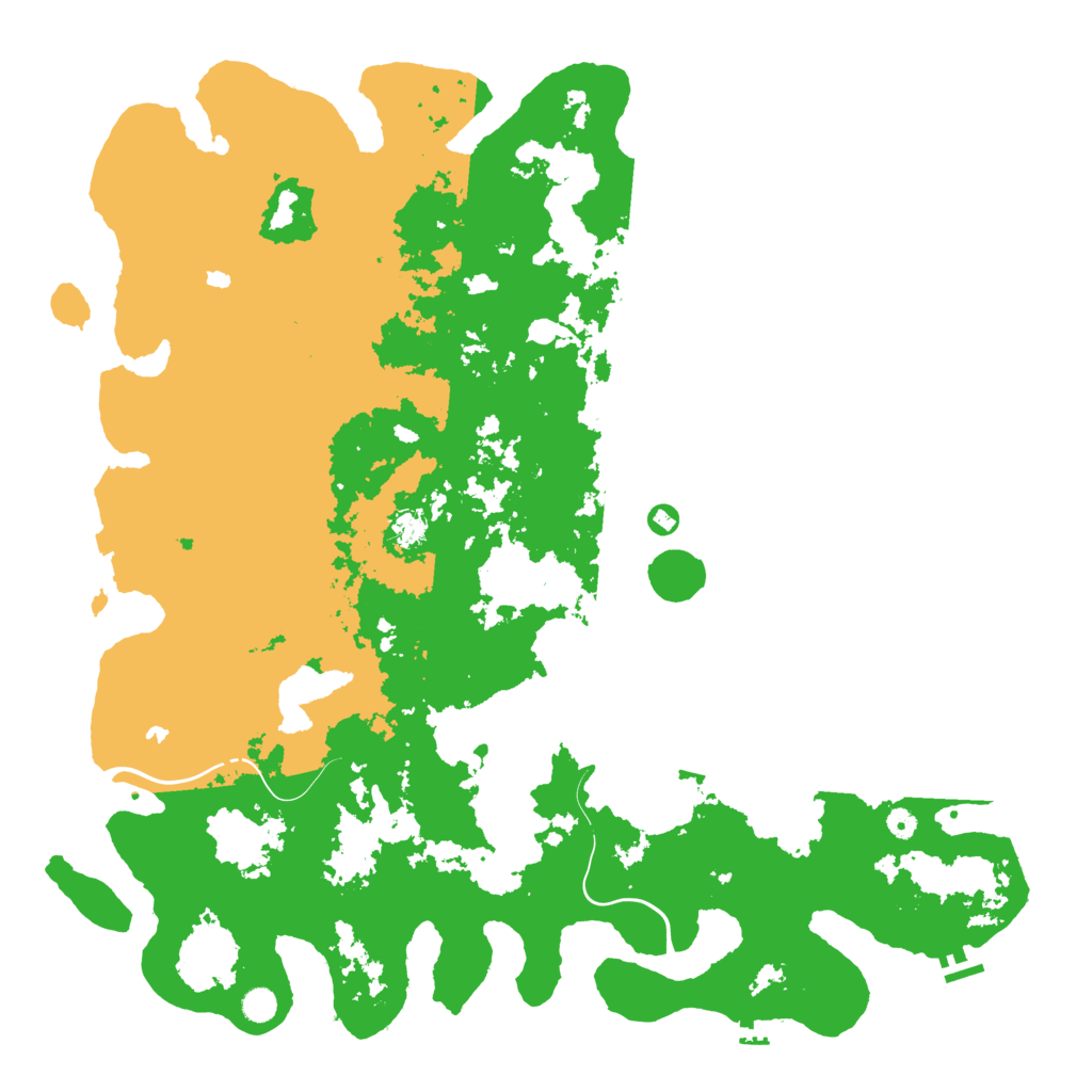 Biome Rust Map: Procedural Map, Size: 5500, Seed: 7347