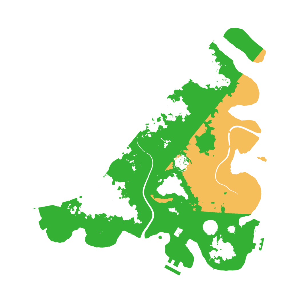 Biome Rust Map: Procedural Map, Size: 3500, Seed: 286859502