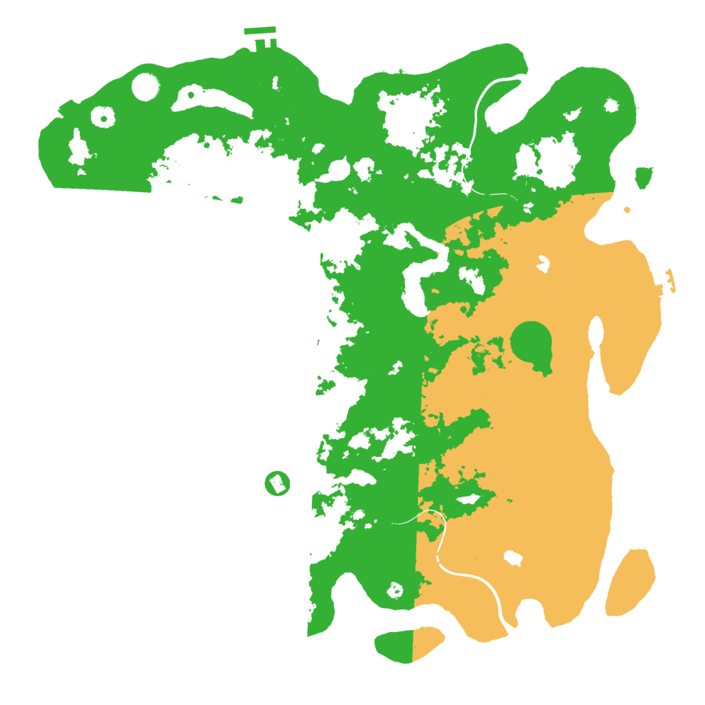 Biome Rust Map: Procedural Map, Size: 4500, Seed: 439020581