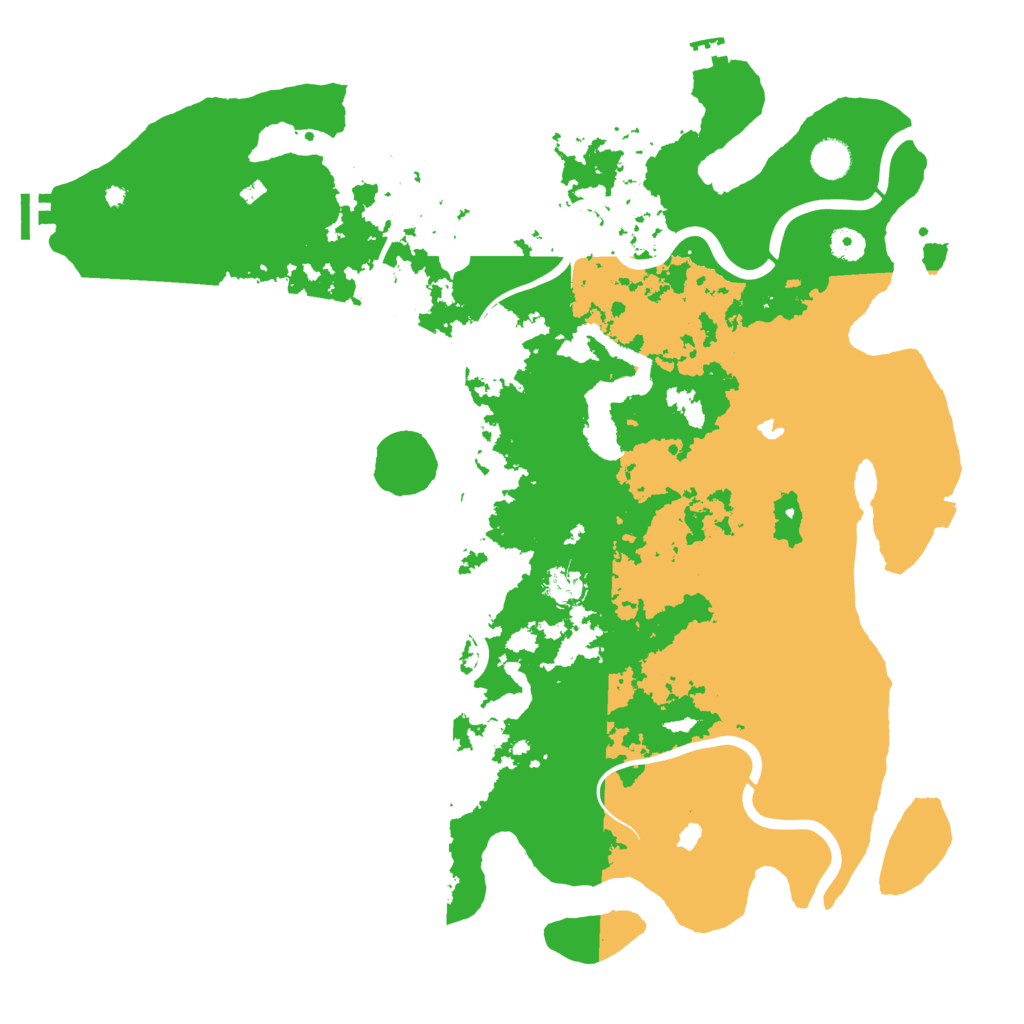 Biome Rust Map: Procedural Map, Size: 4500, Seed: 439020581