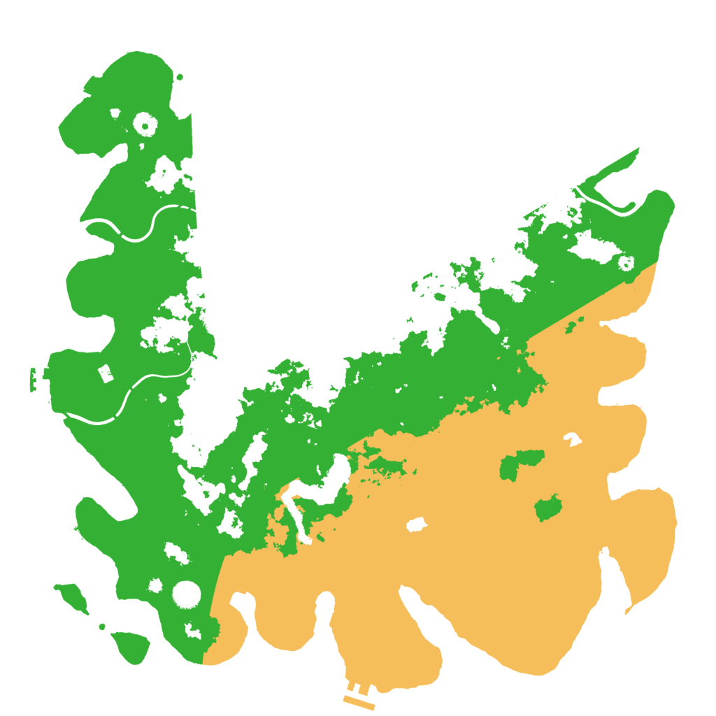 Biome Rust Map: Procedural Map, Size: 4500, Seed: 97789583
