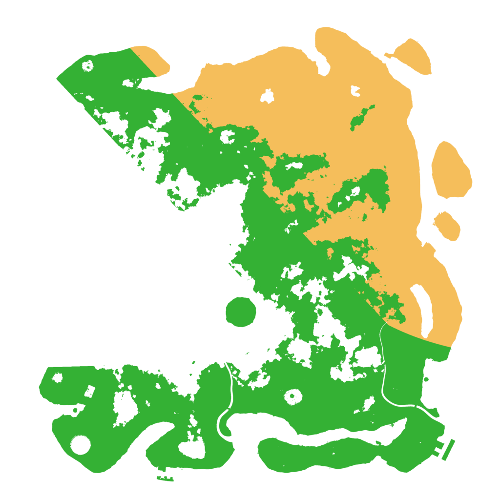 Biome Rust Map: Procedural Map, Size: 4500, Seed: 72233347