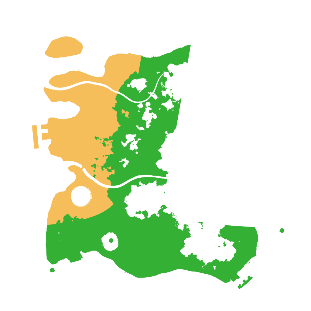 Biome Rust Map: Procedural Map, Size: 2700, Seed: 8000