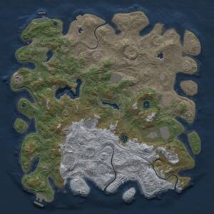 Thumbnail Rust Map: Procedural Map, Size: 4500, Seed: 1325144711, 16 Monuments