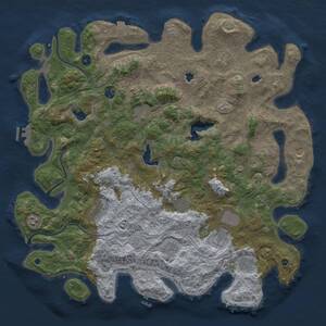 Thumbnail Rust Map: Procedural Map, Size: 4800, Seed: 966874889, 17 Monuments