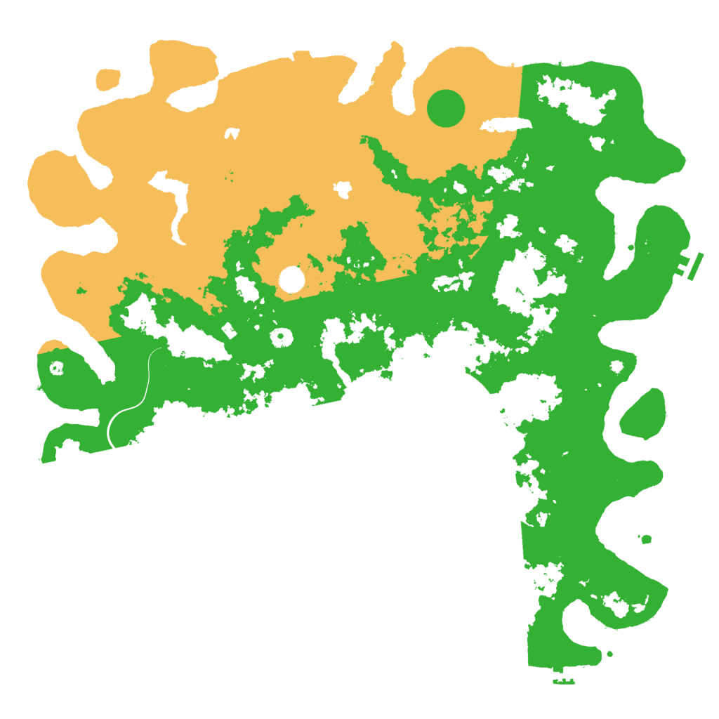 Biome Rust Map: Procedural Map, Size: 5000, Seed: 201865072