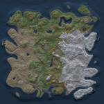 Thumbnail Rust Map: Procedural Map, Size: 4500, Seed: 349729213, 17 Monuments
