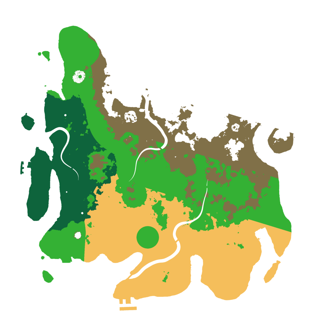 Biome Rust Map: Procedural Map, Size: 3750, Seed: 1933691002