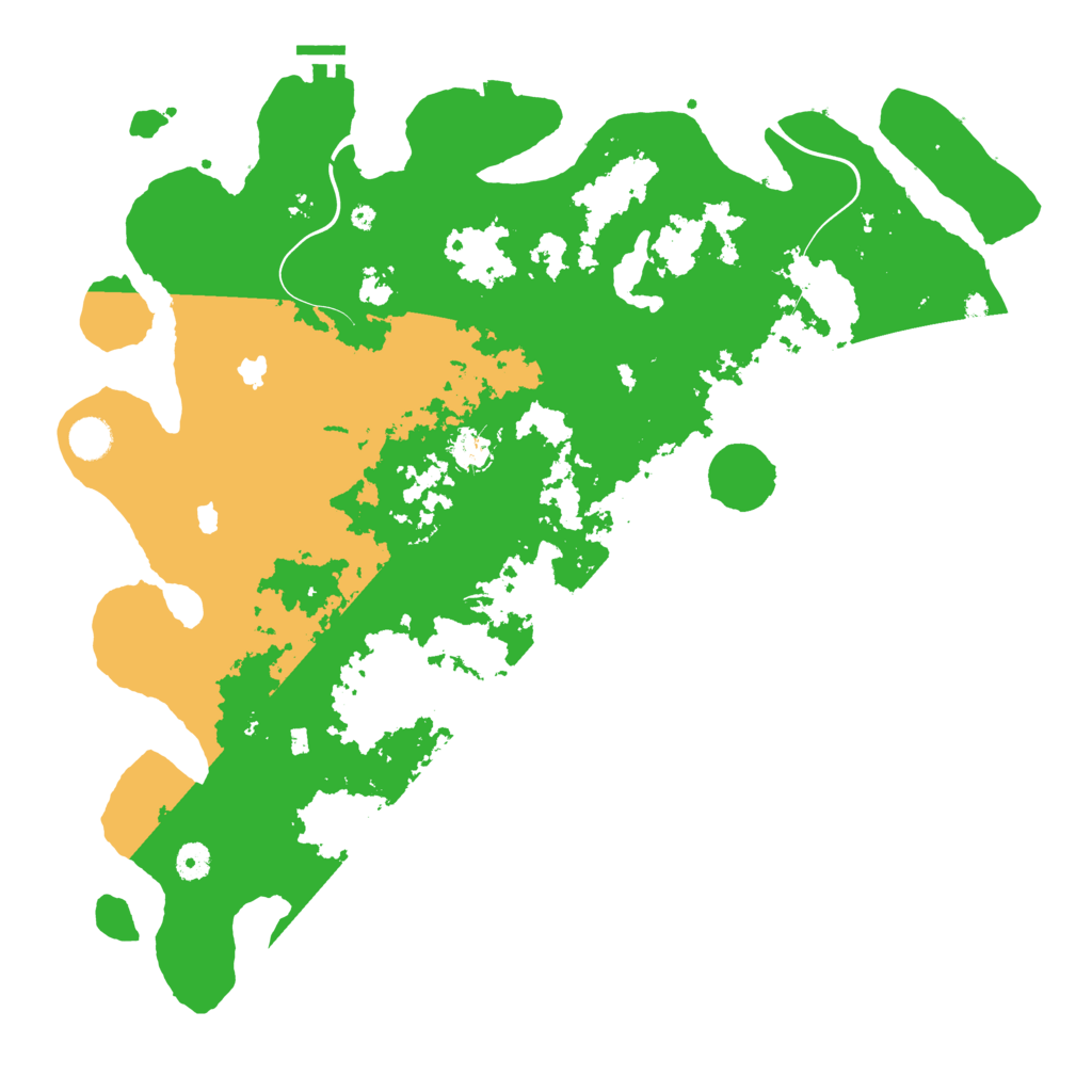 Biome Rust Map: Procedural Map, Size: 4500, Seed: 481959