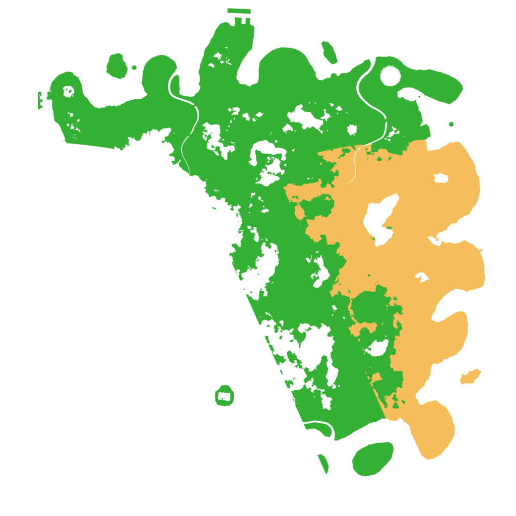 Biome Rust Map: Procedural Map, Size: 4500, Seed: 245892447