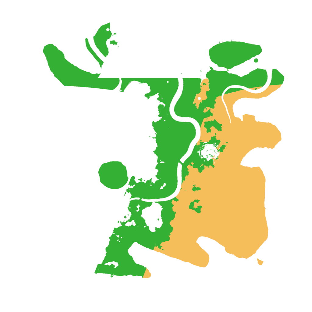 Biome Rust Map: Procedural Map, Size: 3000, Seed: 23302
