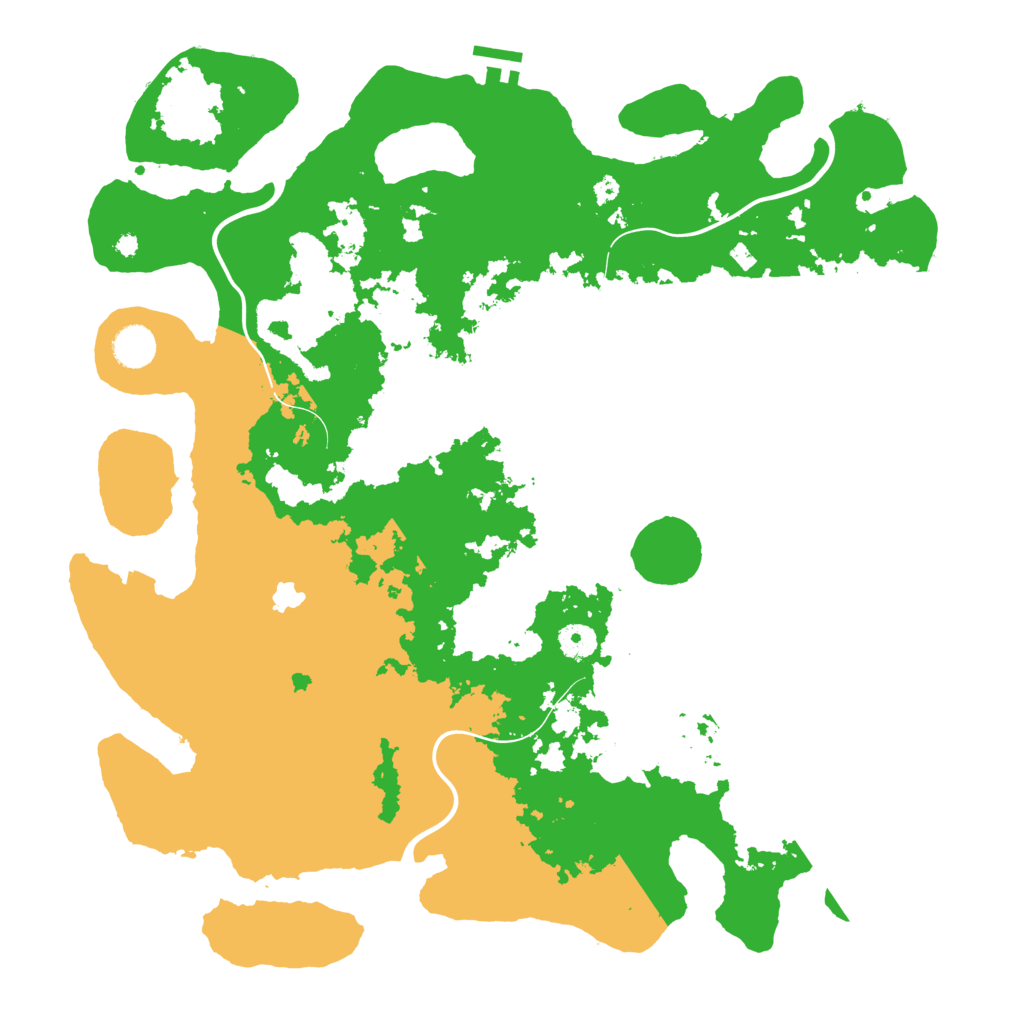 Biome Rust Map: Procedural Map, Size: 4200, Seed: 500109