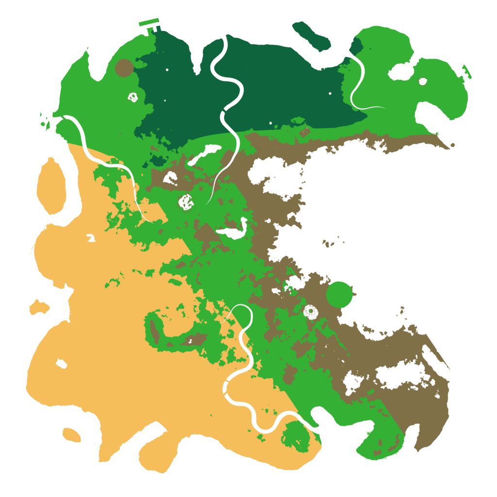 Biome Rust Map: Procedural Map, Size: 5000, Seed: 703023538