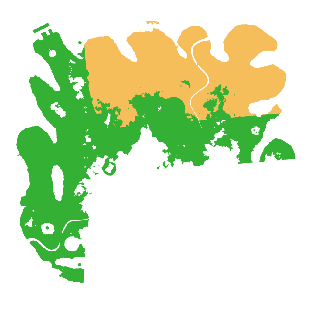 Biome Rust Map: Procedural Map, Size: 3700, Seed: 932938585