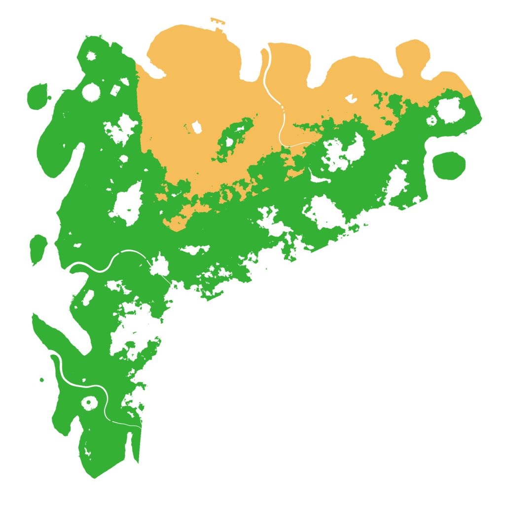 Biome Rust Map: Procedural Map, Size: 5000, Seed: 1195