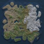 Thumbnail Rust Map: Procedural Map, Size: 4000, Seed: 661120873, 13 Monuments