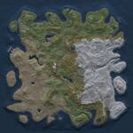 Thumbnail Rust Map: Procedural Map, Size: 4500, Seed: 119355754, 15 Monuments