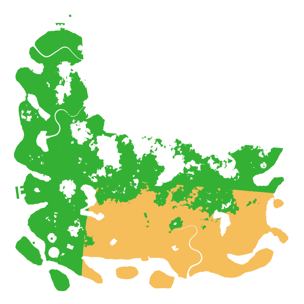 Biome Rust Map: Procedural Map, Size: 5000, Seed: 55040663