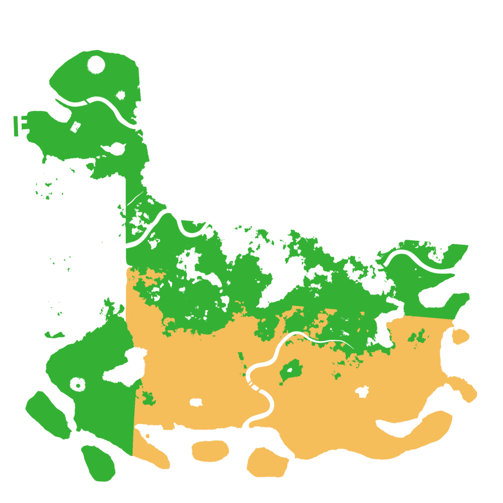Biome Rust Map: Procedural Map, Size: 5000, Seed: 55040663