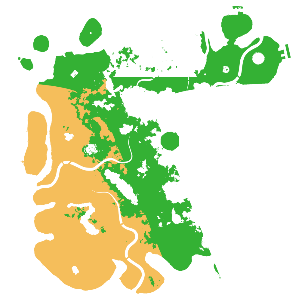 Biome Rust Map: Procedural Map, Size: 4500, Seed: 251797040